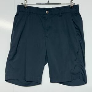 Under Armour Shorts Mens 34 Dark Gray Heat Gear Shirt Gripper Golf Actual 33X10